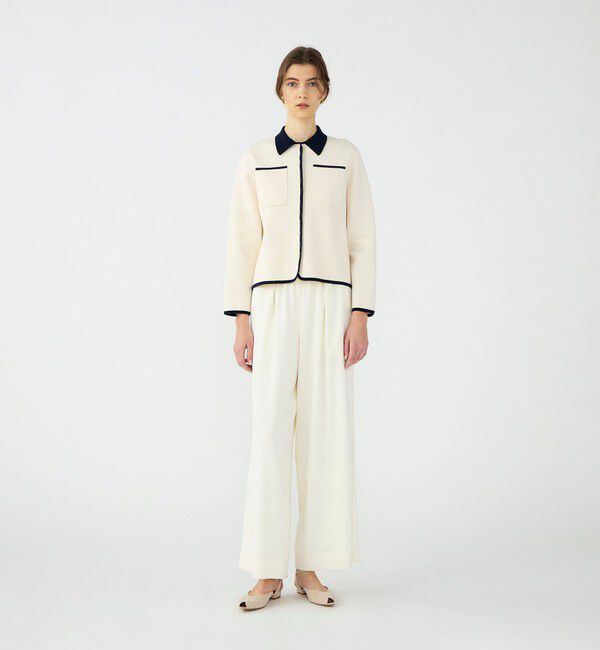 Ballsey「パールコンビ シャツカーディガン」|ニット・セーター|