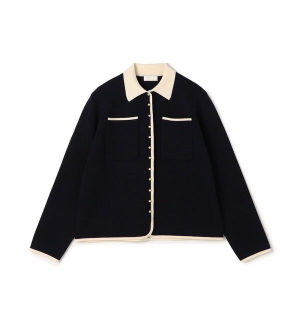 Ballsey「パールコンビ シャツカーディガン」|ニット・セーター|