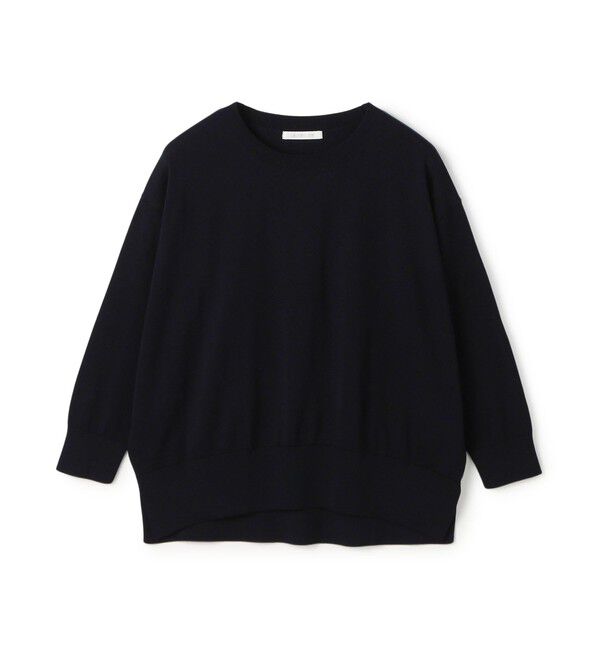 GALERIE VIE「プレーンコットン クルーネックプルオーバー」|ニット・セーター|69 ネイビー