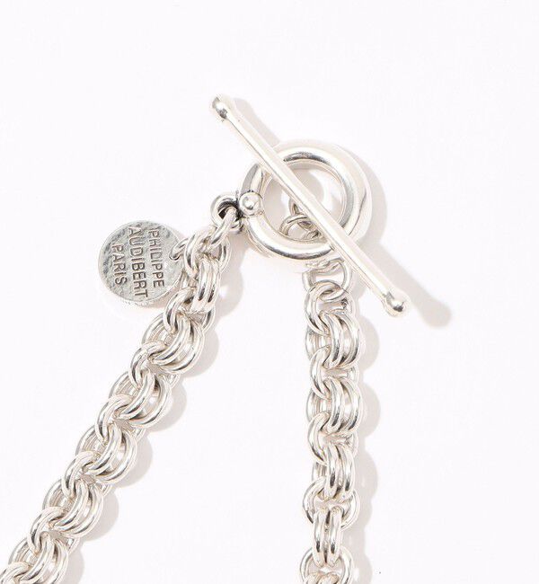 TOMORROWLAND GOODS「【別注】PHILIPPE AUDIBERT collier Otis laiton シルバーネックレス」|ネックレス|