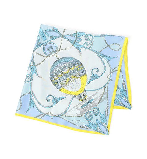 TOMORROWLAND GOODS「【別注】manipuri BALLOON シルクスカーフ」|バンダナ・スカーフ|62 ライトブルー系