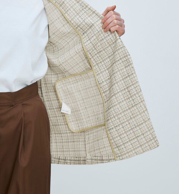 TOMORROWLAND collection「ブライトファンシー ダブルブレストジャケット」|テーラードジャケット|