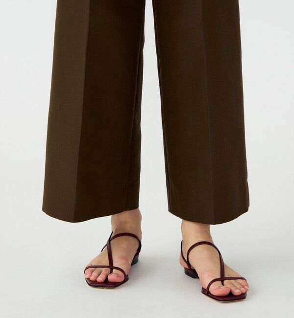 Ballsey「コットンシルクダブルクロス ストレートワイドパンツ」|その他|