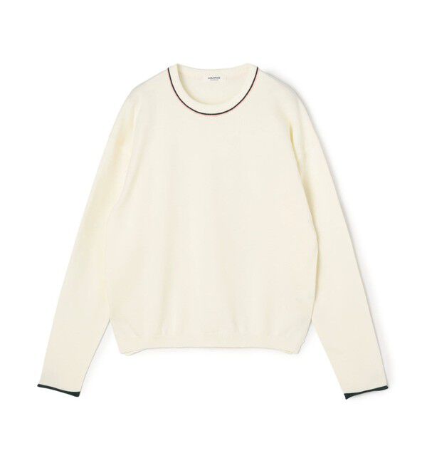 MACPHEE「ドライコットン クルーネックプルオーバー」|ニット・セーター|12 ピンク系