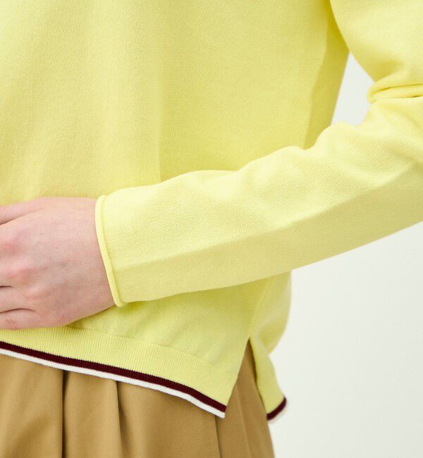 MACPHEE「ドライコットン クルーネックプルオーバー」|ニット・セーター|