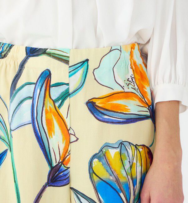 Ballsey「ボタニコプリント セミワイドパンツ」|その他|