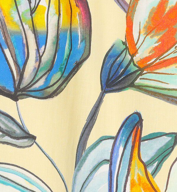 Ballsey「ボタニコプリント セミワイドパンツ」|その他|