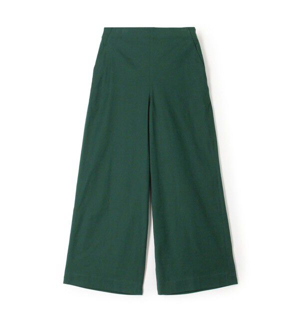 MACPHEE「コットンレーヨンリネンストレッチ ストレートパンツ」|その他|55 グリーン