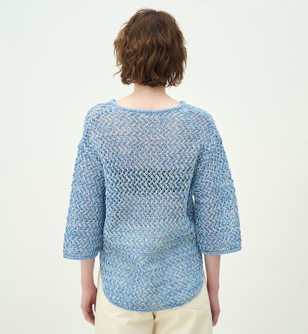 MACPHEE「ギマメッシュ レースアッププルオーバー」|ニット・セーター|