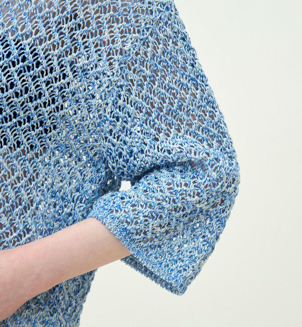 MACPHEE「ギマメッシュ レースアッププルオーバー」|ニット・セーター|