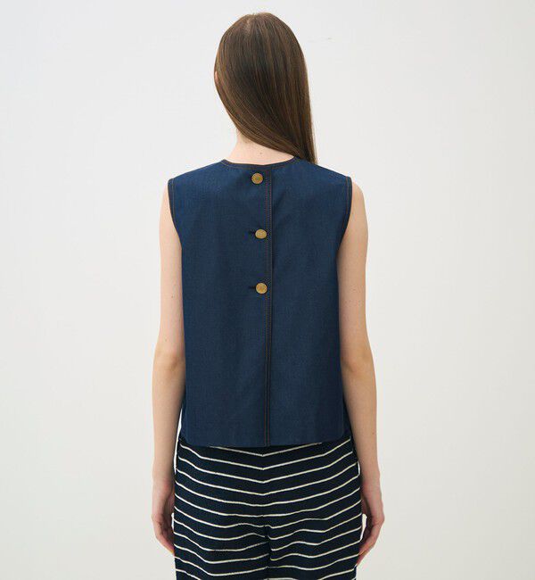 TOMORROWLAND collection「コットンシルクデニム ポケットプルオーバー」|シャツ・ブラウス|