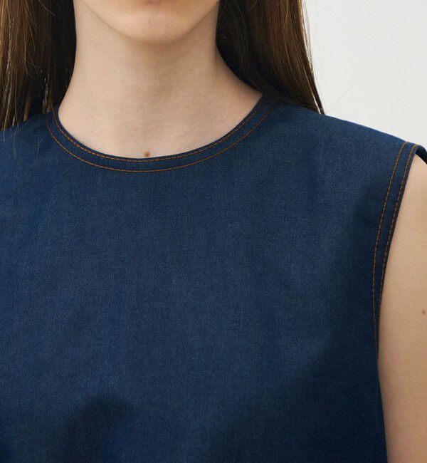 TOMORROWLAND collection「コットンシルクデニム ポケットプルオーバー」|シャツ・ブラウス|