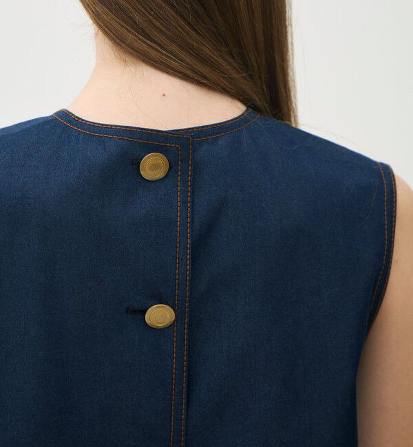 TOMORROWLAND collection「コットンシルクデニム ポケットプルオーバー」|シャツ・ブラウス|