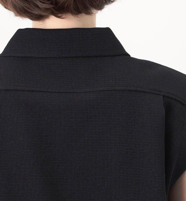 Ballsey「フラワーメッシュエンブロイダリー ジップアップジレ」|ベスト・ジレ|