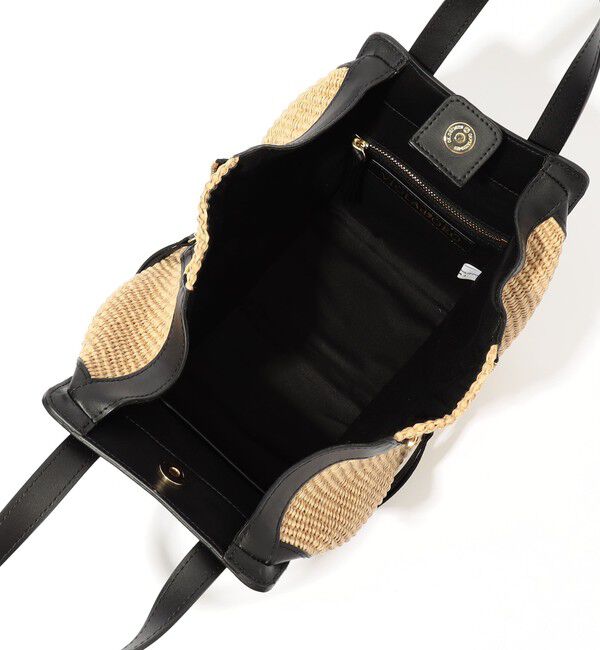 TOMORROWLAND GOODS「VIOLAd'ORO SANDRO ラフィア レザーコンビ ハンドバッグ」|ハンドバッグ|