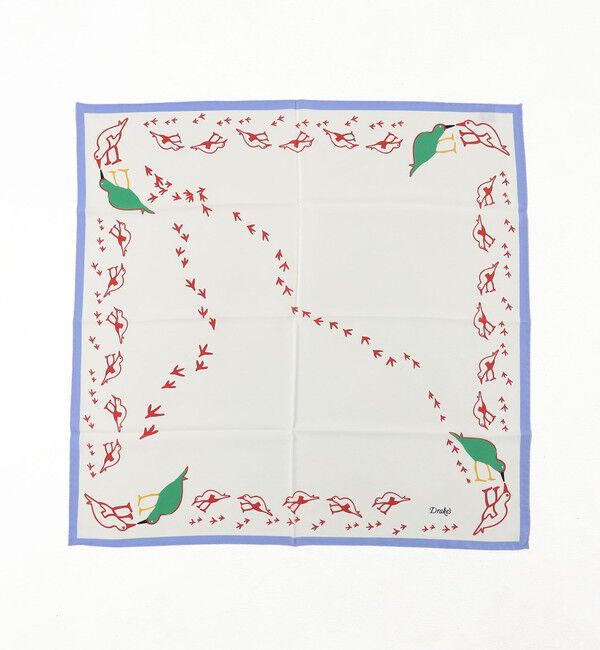 TOMORROWLAND GOODS「Drake&rsquo;ｓ OYSTER CATCHER PRINT BANDANA シルクプリントスカーフ」|その他|