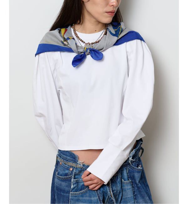  「《予約》タックデザインロングスリーブTEE」|Tシャツ・カットソー|