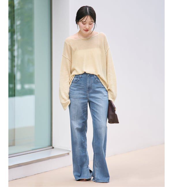 Plage「Healthy denim / ヘルシーデニム 別注 SLIT デニムパンツ」|デニム|