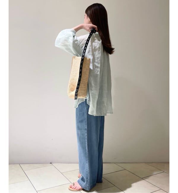 SLOBE IENA「《4サイズ展開/追加4》LEDENIM TUCK TROUSERデニム」|デニム|