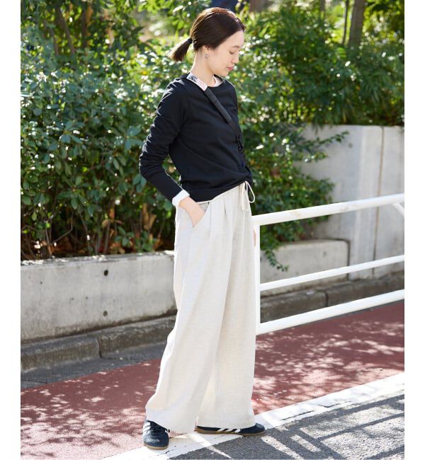 SLOBE IENA「シアー天竺クルーネックロンTEE」|Tシャツ・カットソー|