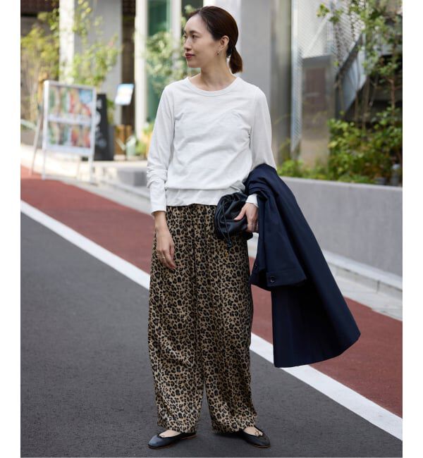 SLOBE IENA「シアー天竺クルーネックロンTEE」|Tシャツ・カットソー|