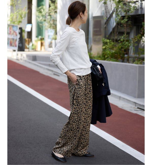 SLOBE IENA「シアー天竺クルーネックロンTEE」|Tシャツ・カットソー|