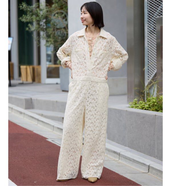 SLOBE IENA「シアー天竺クルーネックロンTEE」|Tシャツ・カットソー|