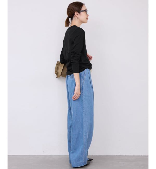 SLOBE IENA「シアー天竺クルーネックロンTEE」|Tシャツ・カットソー|