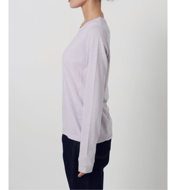 SLOBE IENA「シアー天竺クルーネックロンTEE」|Tシャツ・カットソー|