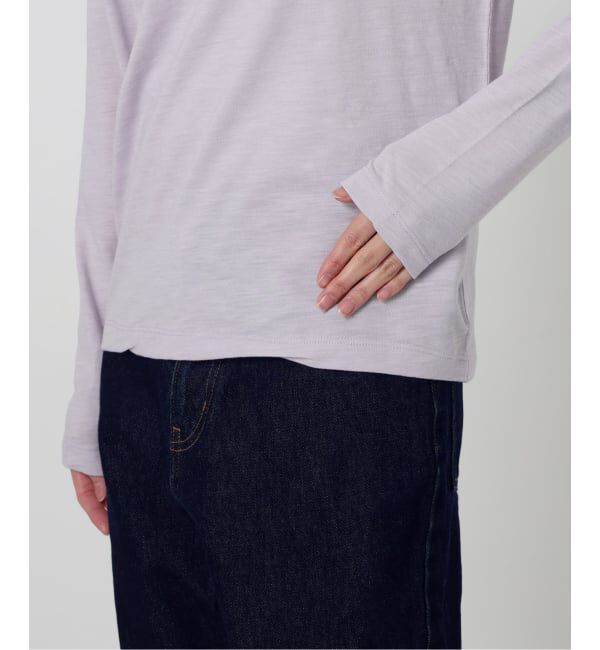 SLOBE IENA「シアー天竺クルーネックロンTEE」|Tシャツ・カットソー|