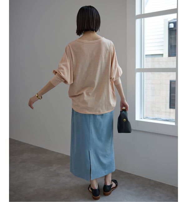 SLOBE IENA「シアー天竺ニュアンスプルオーバー」|Tシャツ・カットソー|