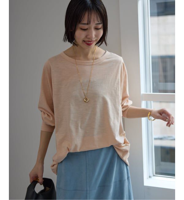 SLOBE IENA「シアー天竺ニュアンスプルオーバー」|Tシャツ・カットソー|