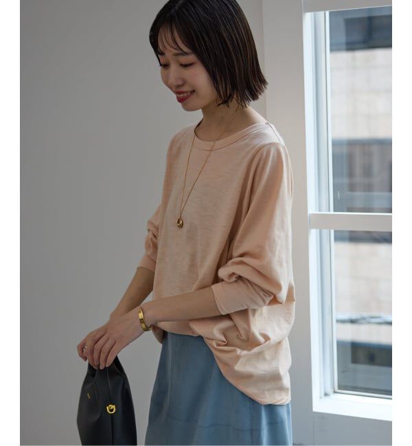 SLOBE IENA「シアー天竺ニュアンスプルオーバー」|Tシャツ・カットソー|