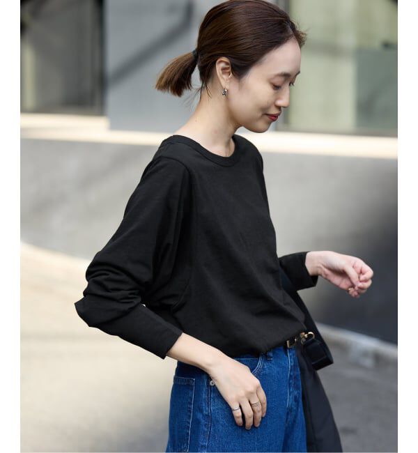 SLOBE IENA「シアー天竺ニュアンスプルオーバー」|Tシャツ・カットソー|