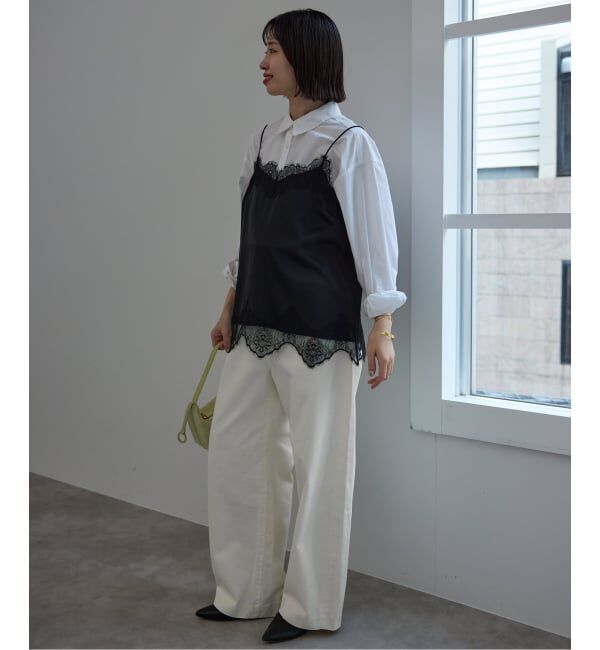 SLOBE IENA「LE DENIM カーブバギーデニムパンツ」|デニム|