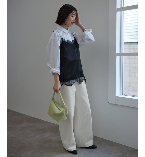 SLOBE IENA「LE DENIM カーブバギーデニムパンツ」|デニム|