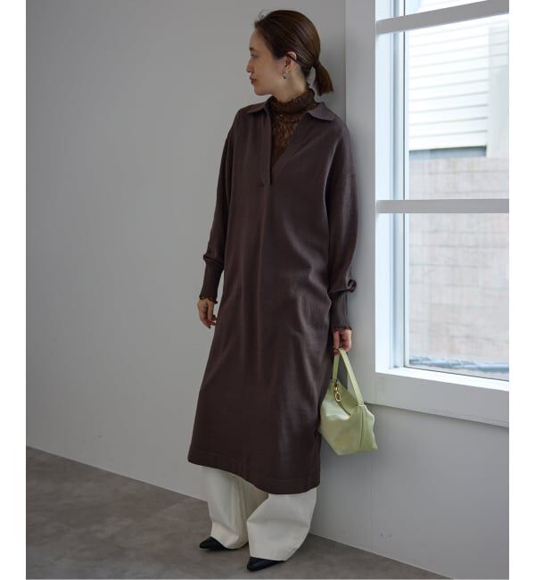 SLOBE IENA「LE DENIM カーブバギーデニムパンツ」|デニム|