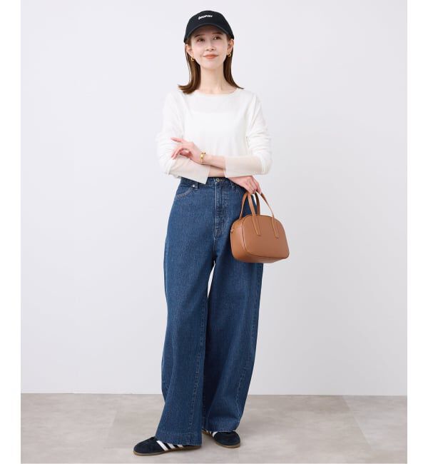 SLOBE IENA「LE DENIM カーブバギーデニムパンツ」|デニム|