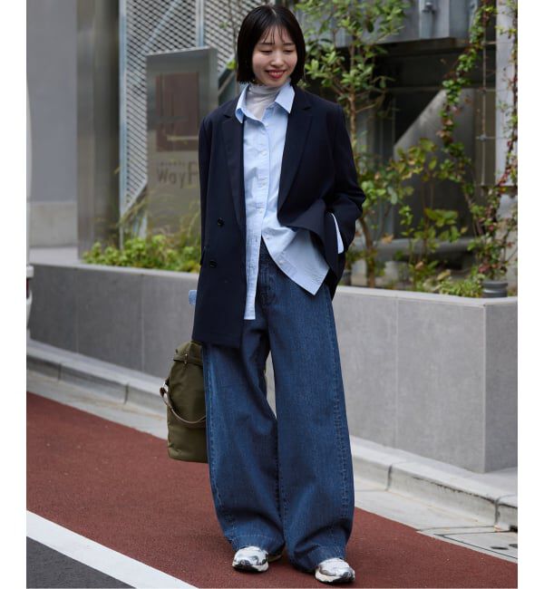 SLOBE IENA「LE DENIM カーブバギーデニムパンツ」|デニム|