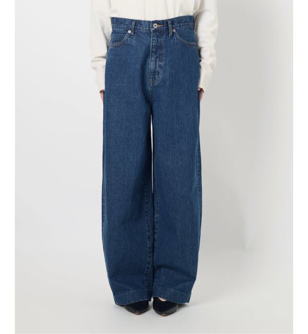 SLOBE IENA「LE DENIM カーブバギーデニムパンツ」|デニム|