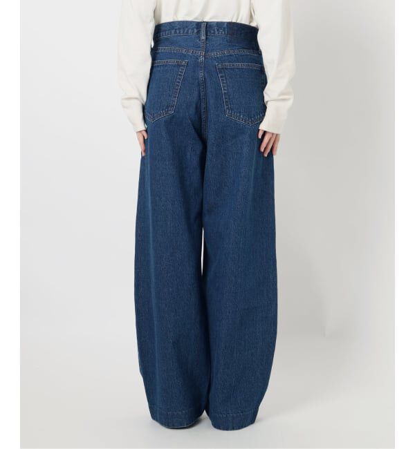 SLOBE IENA「LE DENIM カーブバギーデニムパンツ」|デニム|