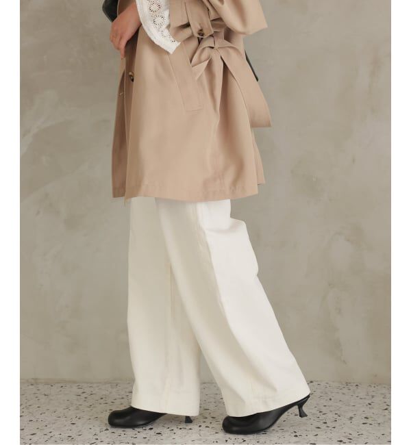 SLOBE IENA「LE DENIM カーブバギーデニムパンツ」|デニム|