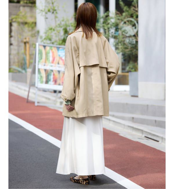 SLOBE IENA「《セットアップ対応可》撥水ミドルトレンチコート」|トレンチコート|
