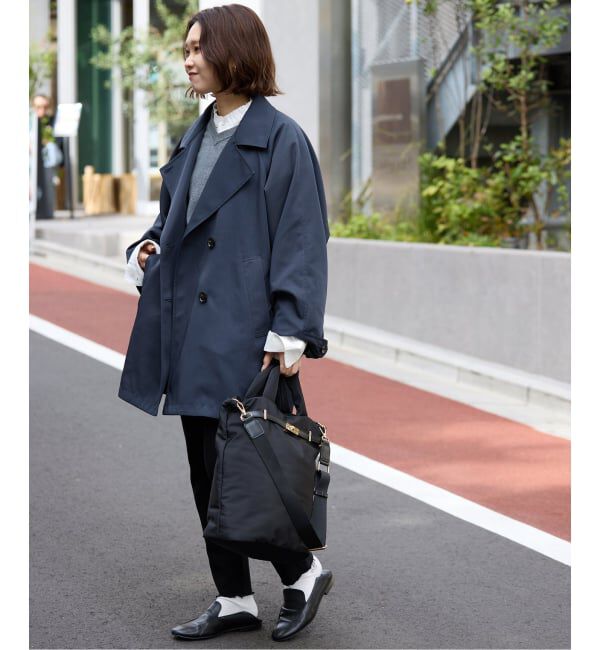 SLOBE IENA「《セットアップ対応可》撥水ミドルトレンチコート」|トレンチコート|