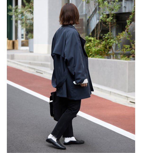 SLOBE IENA「《セットアップ対応可》撥水ミドルトレンチコート」|トレンチコート|