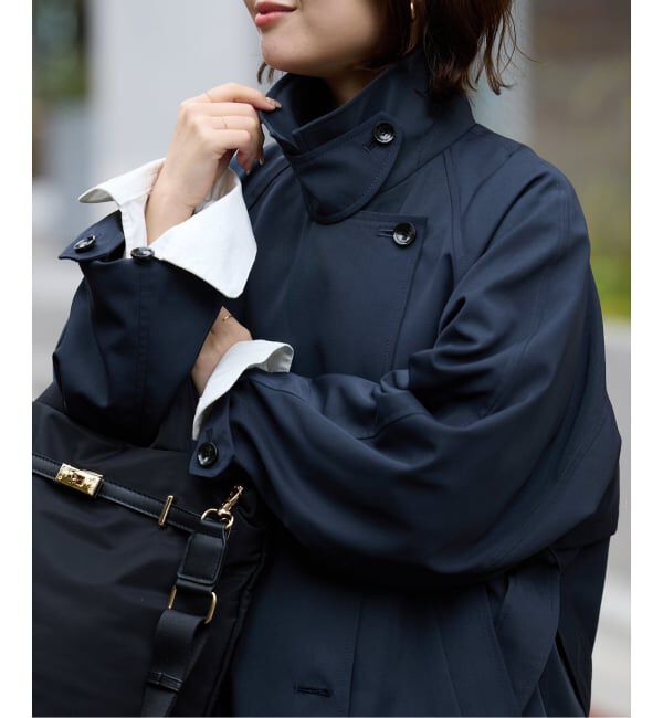 SLOBE IENA「《セットアップ対応可》撥水ミドルトレンチコート」|トレンチコート|