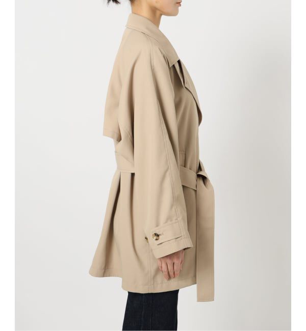 SLOBE IENA「《セットアップ対応可》撥水ミドルトレンチコート」|トレンチコート|