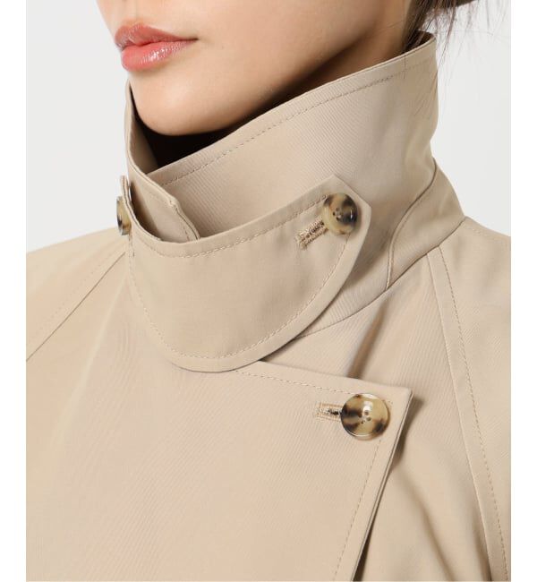 SLOBE IENA「《セットアップ対応可》撥水ミドルトレンチコート」|トレンチコート|