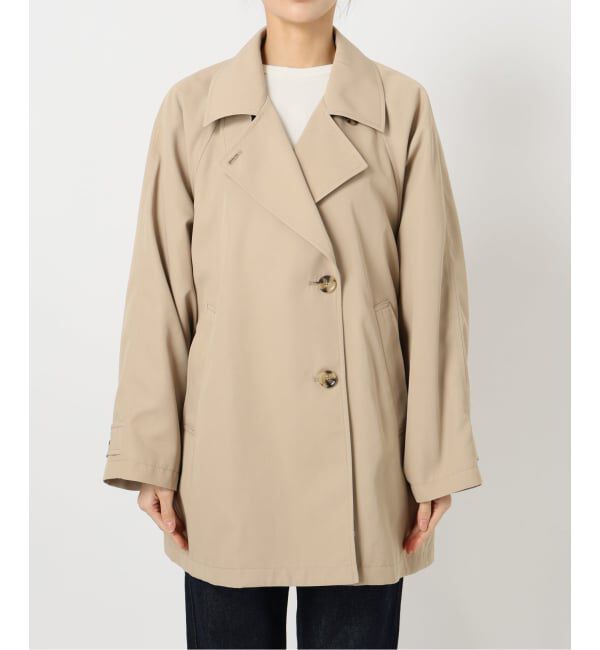 SLOBE IENA「《セットアップ対応可》撥水ミドルトレンチコート」|トレンチコート|