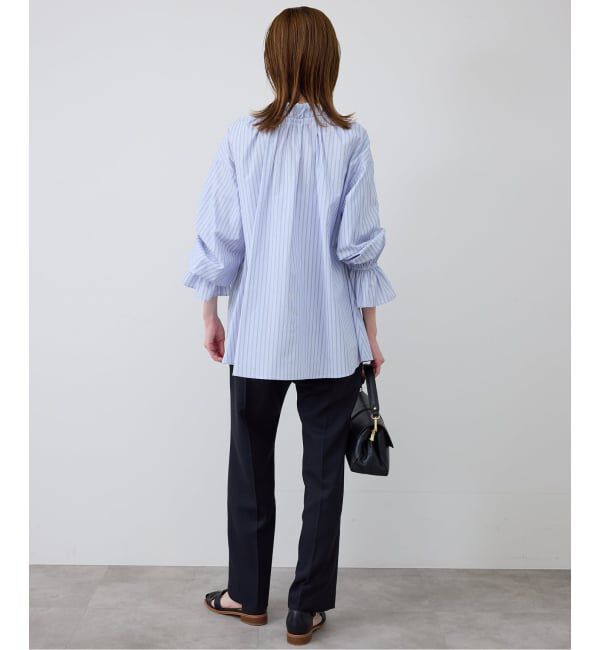 SLOBE IENA「《追加》タイプライターフリルブラウス」|シャツ・ブラウス|